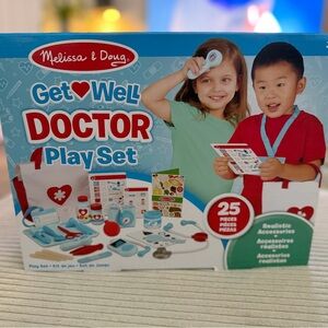 Melissa & Doug Get Well Doctor Play Set - Blue, Red, and White